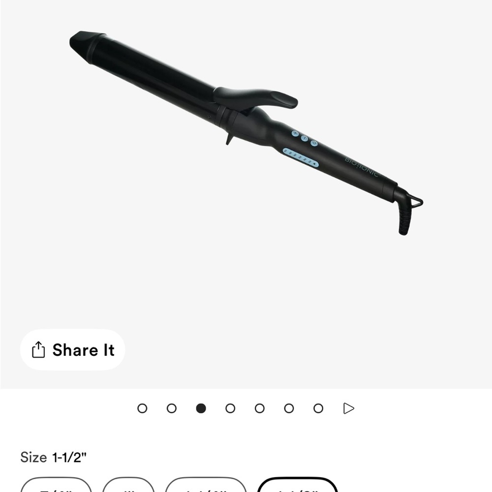 Bio Ionic Black - Black barrel curling iron - Picture 2 of 2